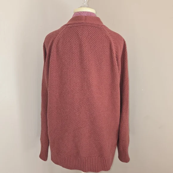 Gap Women's Cotton Knit Long Sleeve Button Cardigan Size XL Gingerbread - Picture 2 of 5